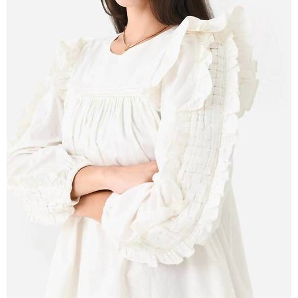 NEW CLEOBELLA annabelle mini dress in ivory - Picture 3 of 5